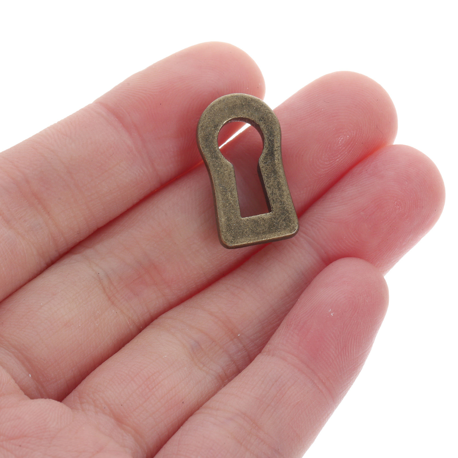 Furniture Hardware Suppliers - 12Pcs Oval Zinc Alloy Keyhole Escutcheon
