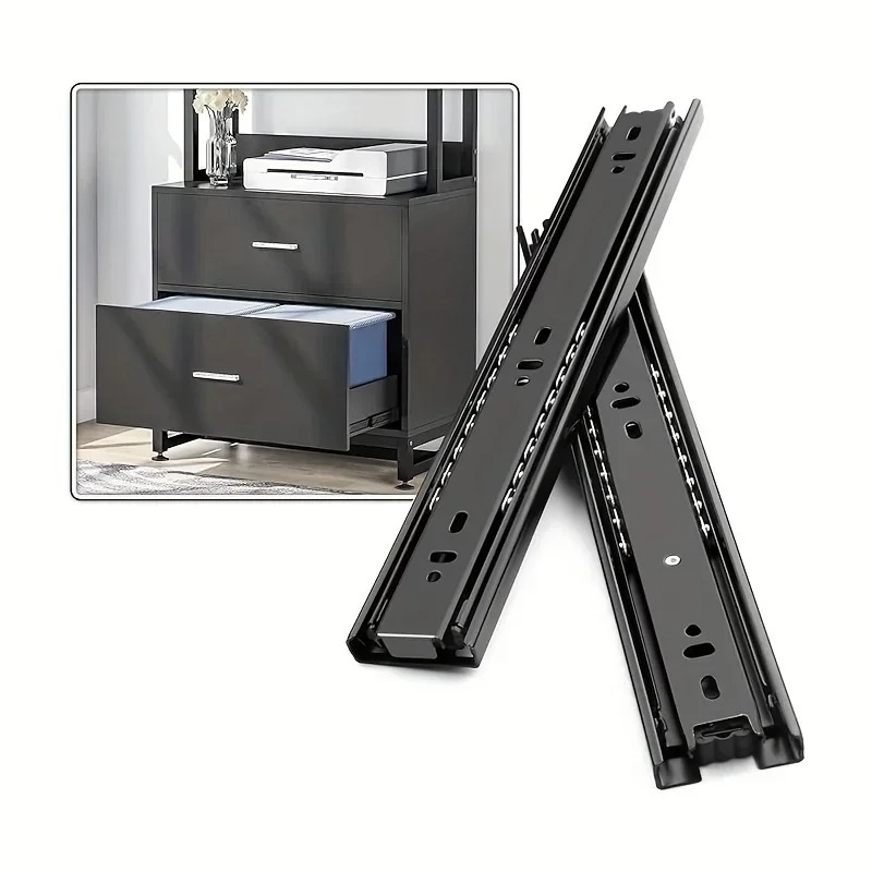 Drawer Slide Pair - Cold Rolled Steel Hydraulic Damping Silent