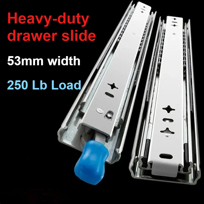 Drawer Slide Pair - 1 Pair 53mm Heavy Duty Drawer