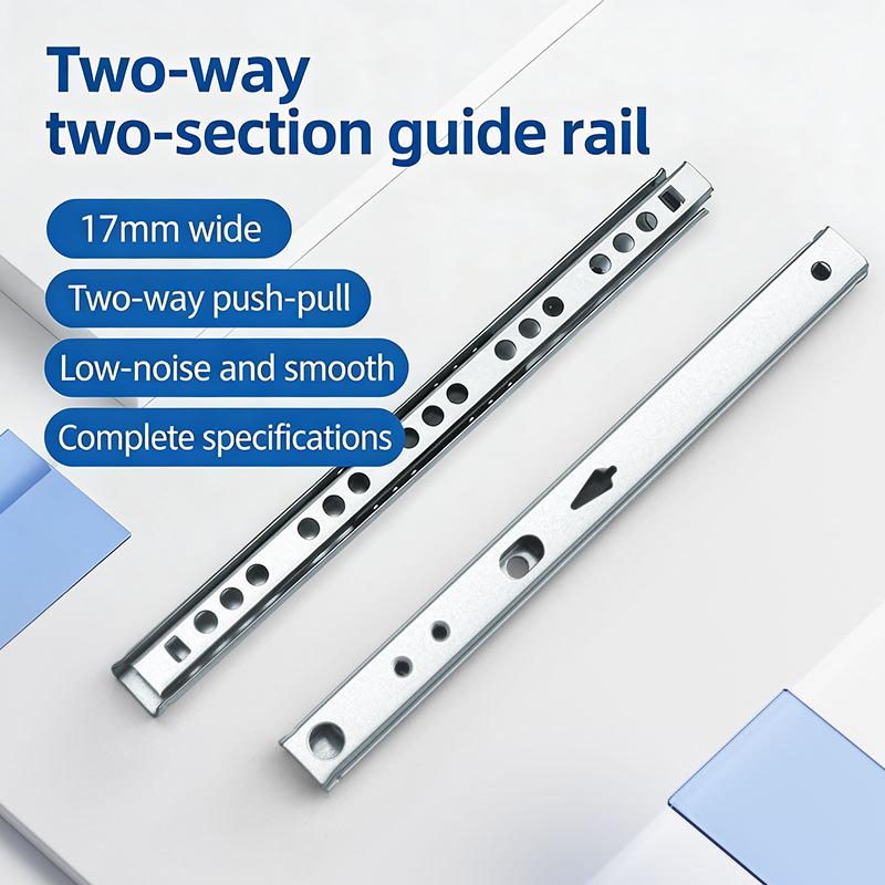 Drawer Slide Pair - 2Set Smooth Glide Bearing Drawer Slides