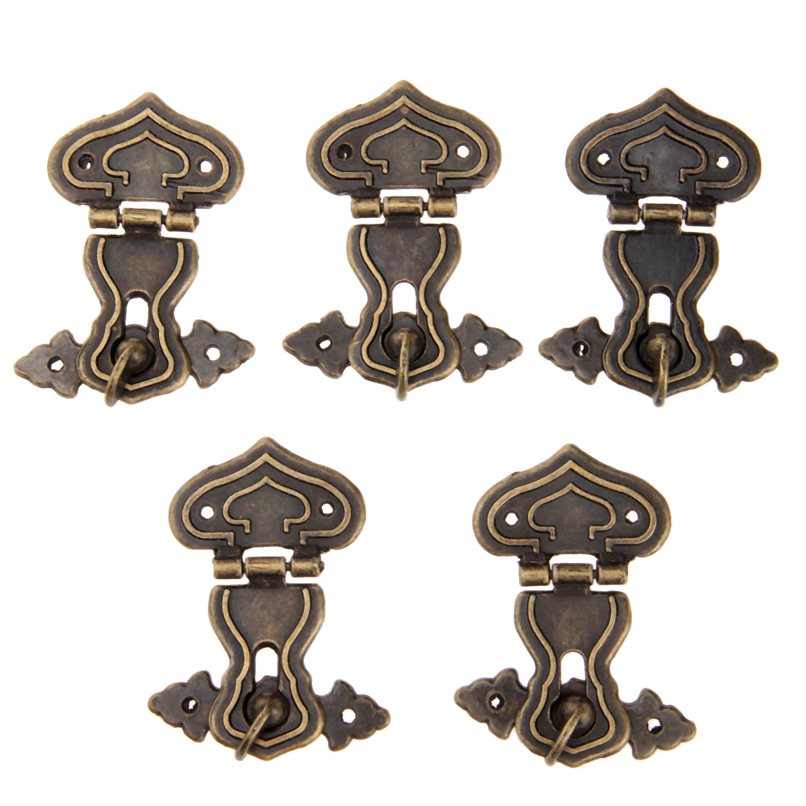 Furniture Hardware Suppliers - 5Pcs 63x47mm Antique Metal Lock Decorative