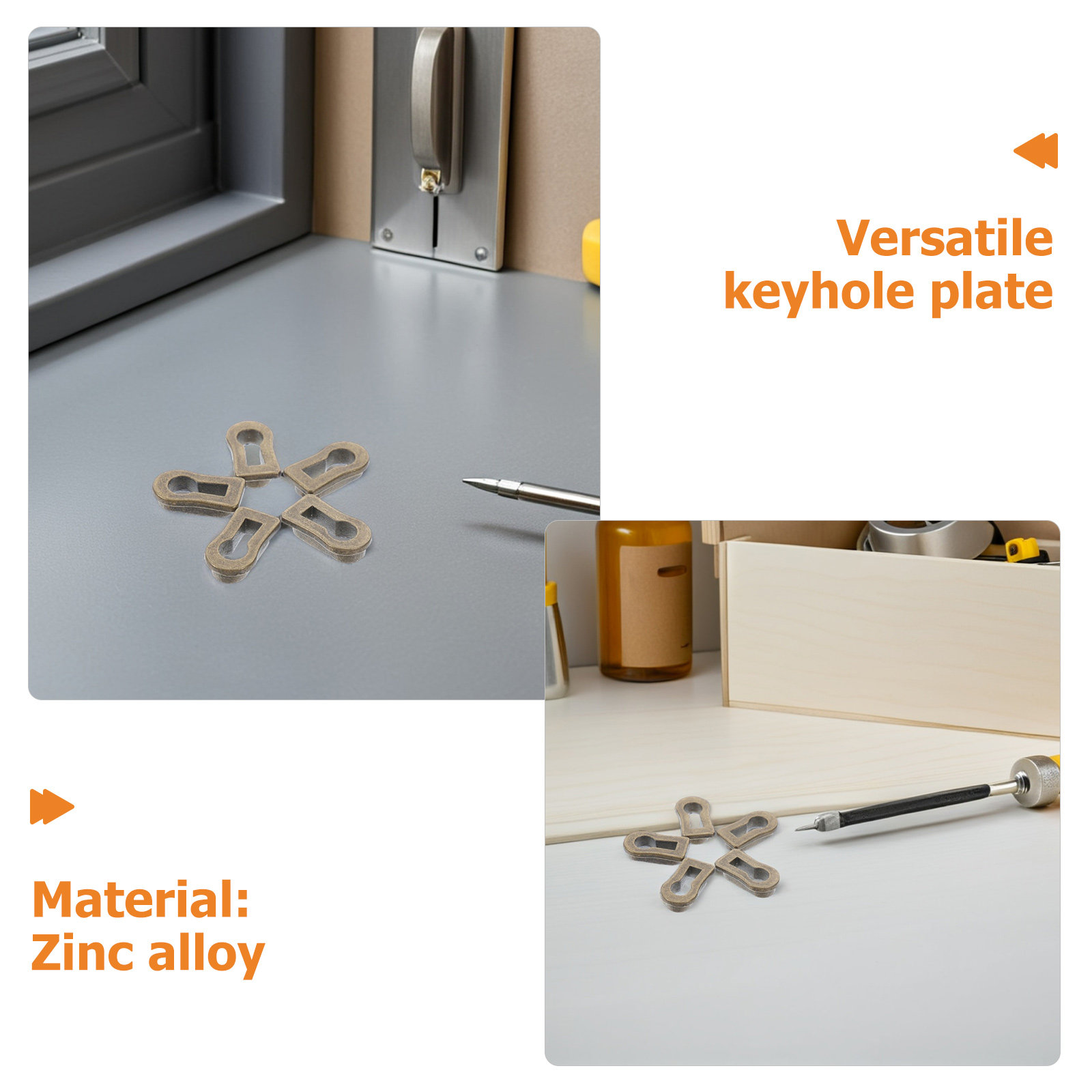 12Pcs Oval Zinc Alloy Keyhole  - Furniture Hardware Suppliers review and price