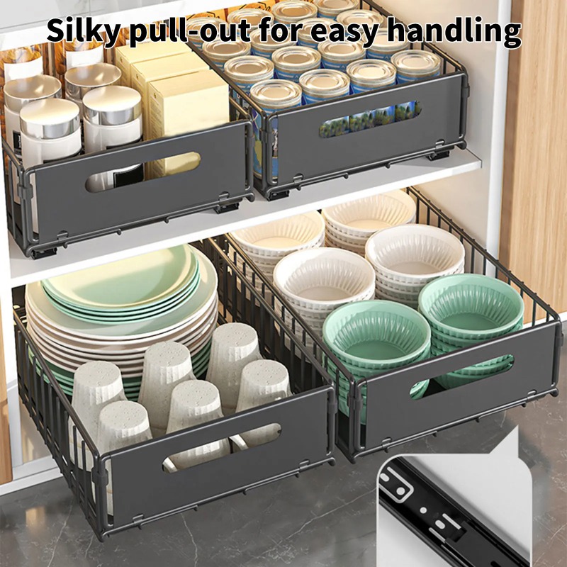 1pcs Kitchen Storage Rack with - Drawer Slide Pair review and price