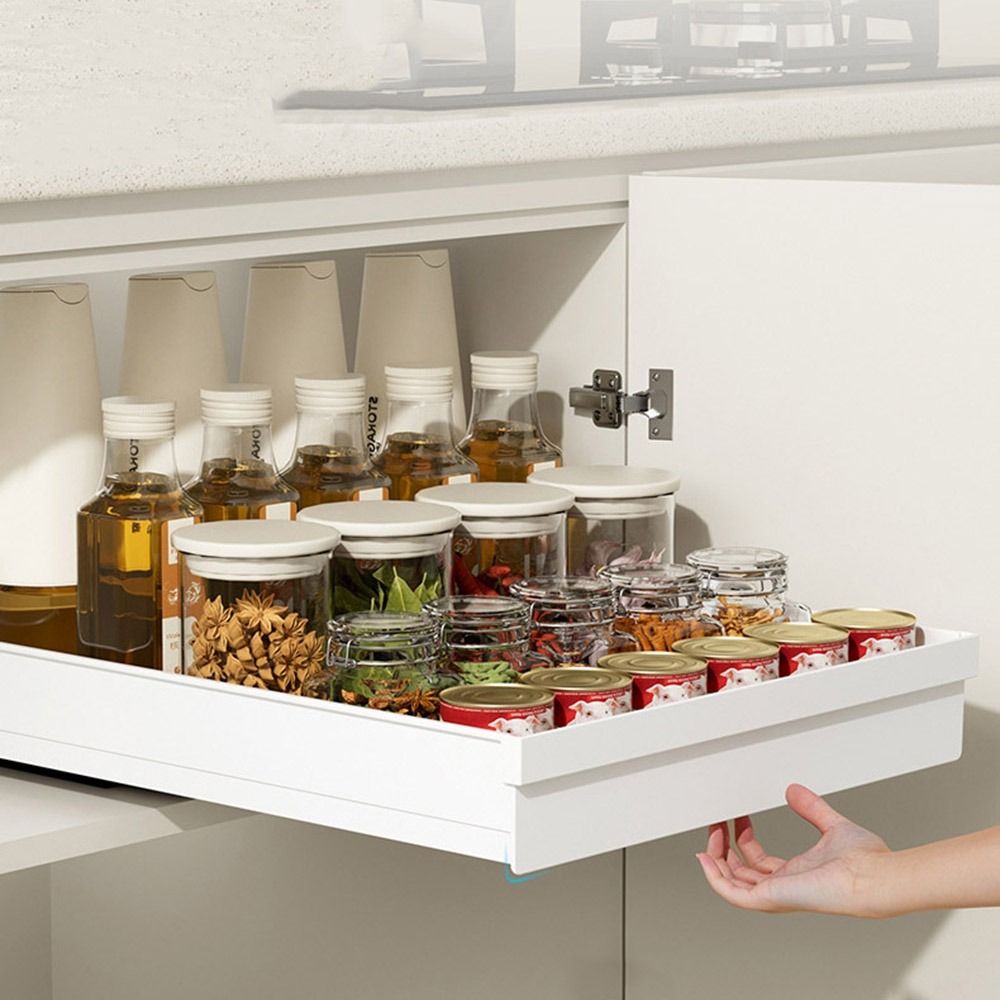 Pull-out Kitchen Storage Rack  - Drawer Slide Pair review and price