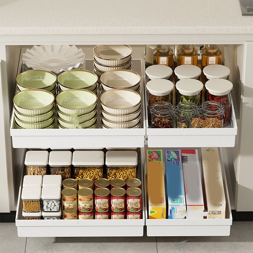 Pull-out Kitchen Storage Rack  - Drawer Slide Pair review and price