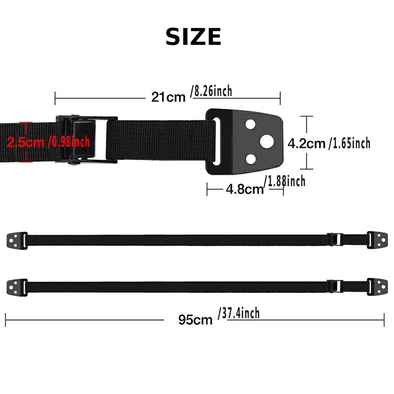 2 Pack Adjustable TV Safety St - Furniture Hardware Suppliers review and price