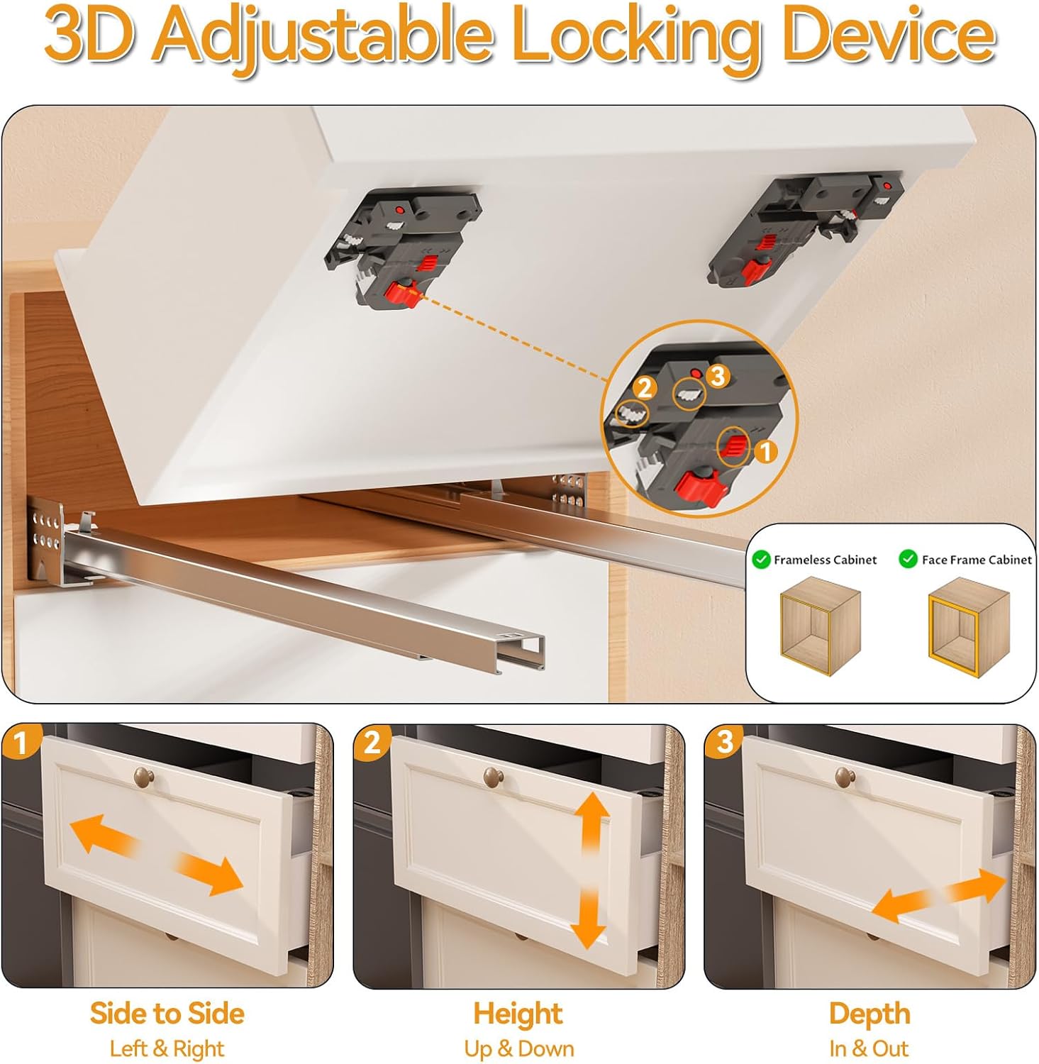 21 Inch Undermount Soft Close  - Drawer Slide Pair review and price