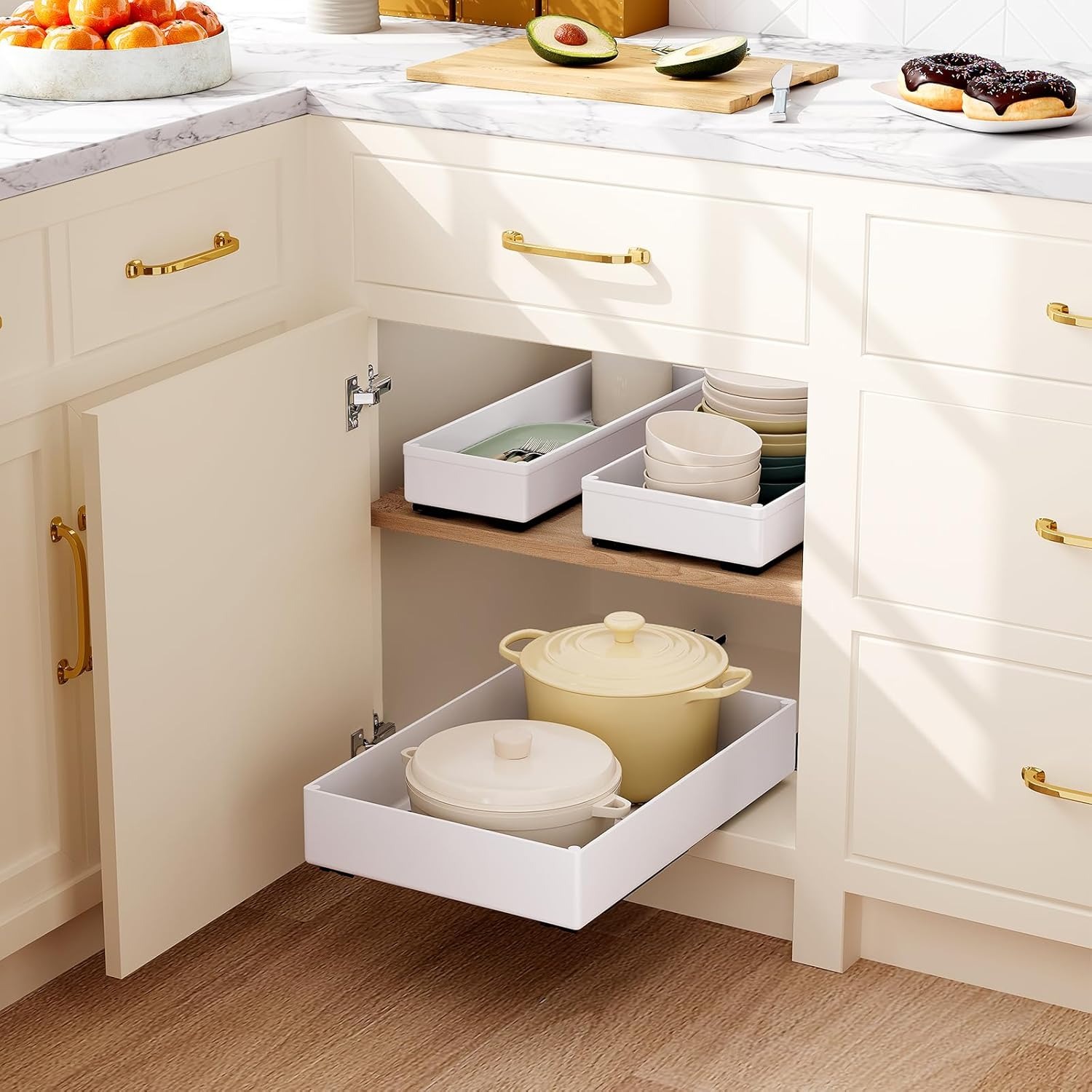 1-2pcs Kitchen Organizer Pull  - Drawer Slide Pair review and price
